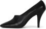 Jeffrey Campbell Zwarte High-Vamp Pomp Leren Hakken Black Dames - Thumbnail 1