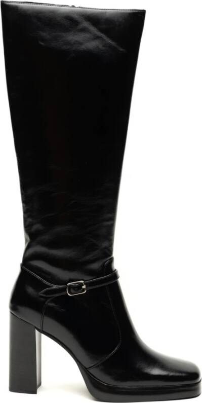 Jeffrey Campbell Zwarte Laarzen Iggie Stijl Black Dames