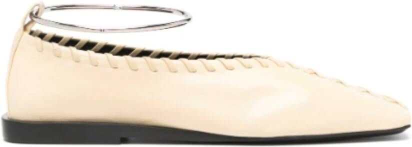 Jil Sander Beige Ballerina Schoenen Beige Dames