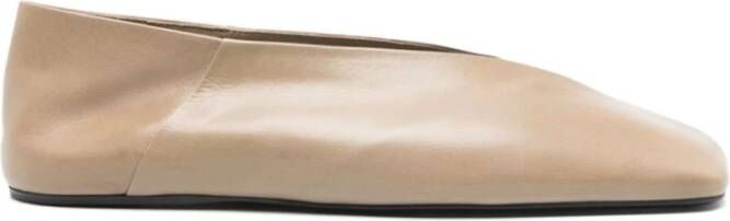 Jil Sander Beige Ballerina Schoenen voor Vrouwen Beige Dames