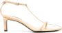 Jil Sander Beige Leren Sandalen met Enkel Sluiting Beige Dames - Thumbnail 1