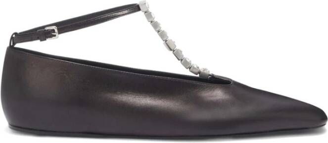 Jil Sander Elegante Ballerina Schoenen Black Dames