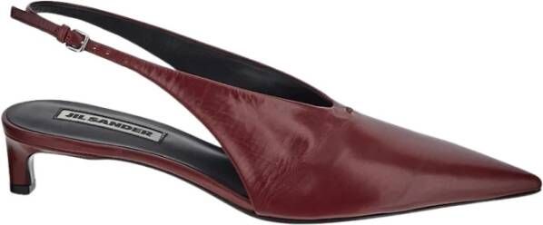 Jil Sander Elegante Hakken Schoenen Red Dames