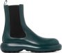 Jil Sander Stijlvolle groene leren Chelsea enkellaarzen Green Dames - Thumbnail 1