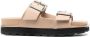 Jil Sander Khaki Dubbele Gesp Leren Sandalen Green Heren - Thumbnail 1