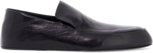 Jil Sander Klassieke leren loafers met opvouwbare hiel Black Dames