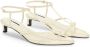 Jil Sander Krijt Kitten Kooi Sandaal Beige Dames - Thumbnail 1