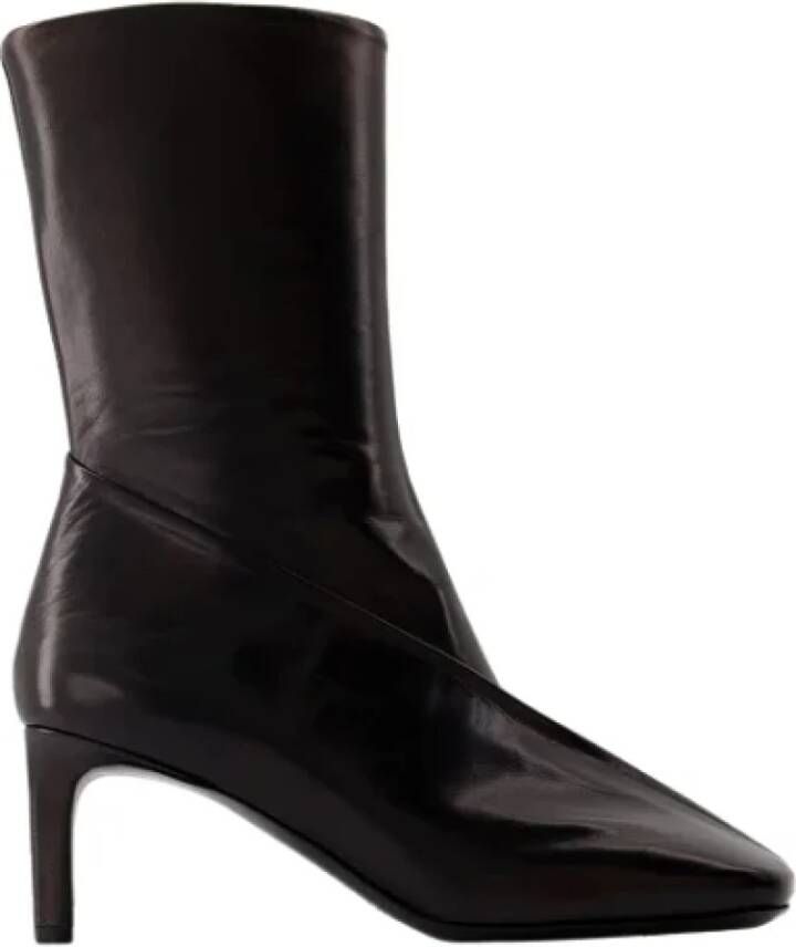 Jil Sander Leather boots Black Dames