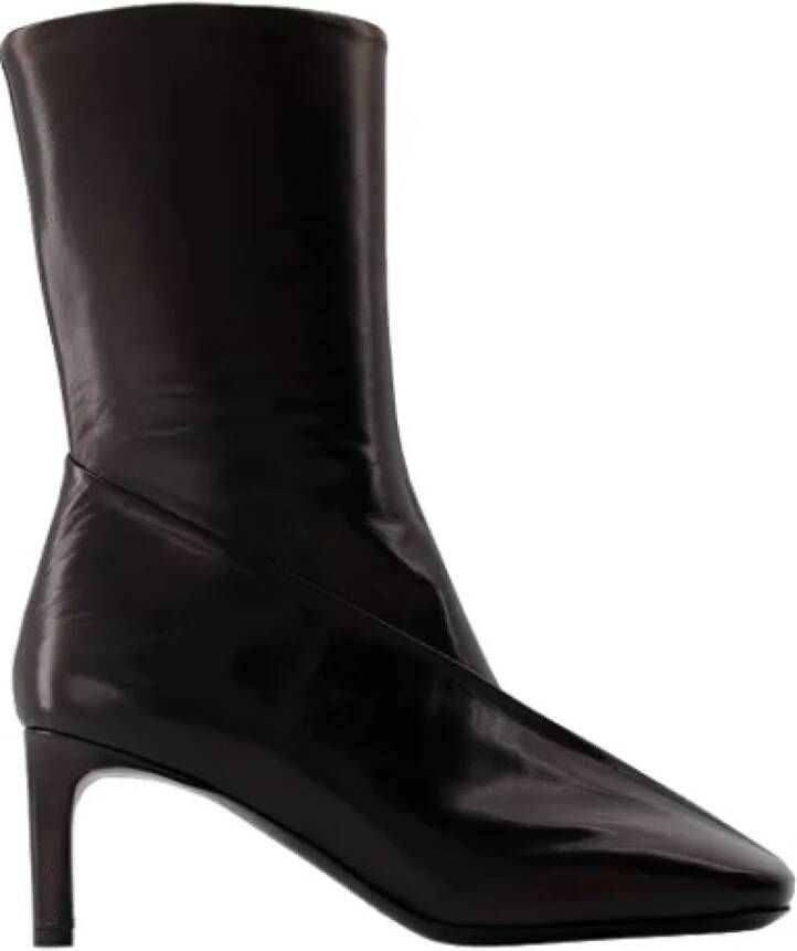 Jil Sander Leather boots Black Dames