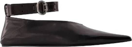 Jil Sander Leather flats Black Dames