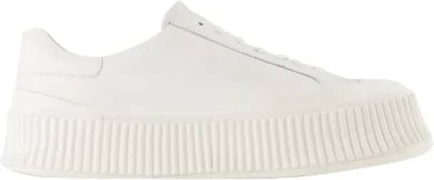 Jil Sander Leather sneakers Beige Dames