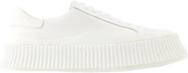 Jil Sander Leather sneakers White Heren