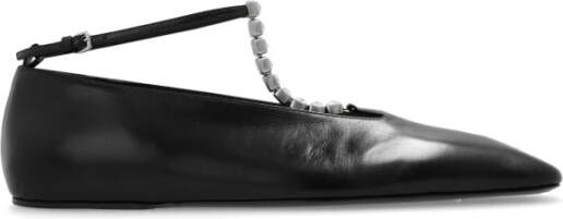 Jil Sander Leren schoenen Black Dames