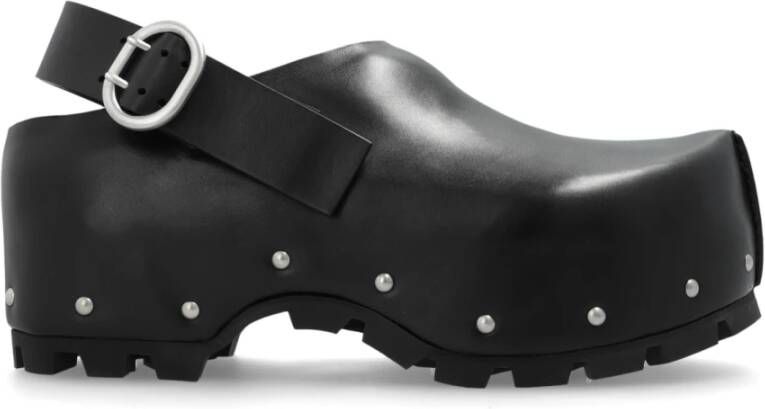 Jil Sander Leren schoenen Black Dames