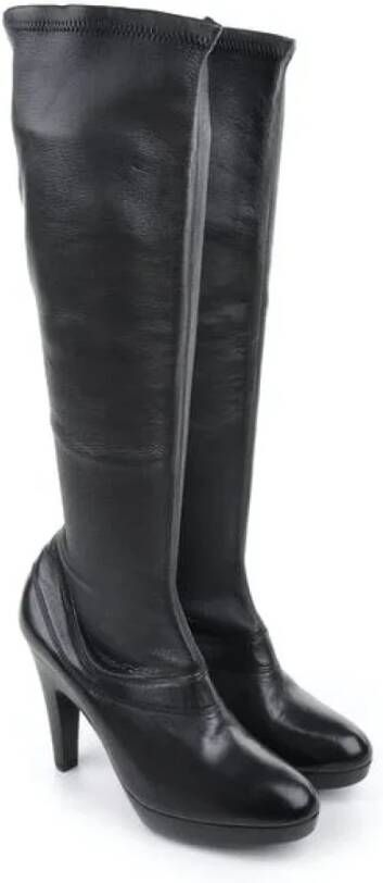 Jil Sander Pre-owned Leather boots Black Dames