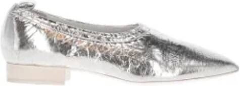 Jil Sander Pre-owned Leather flats Gray Dames