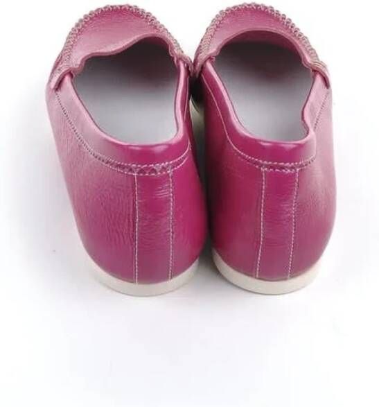 Jil Sander Pre-owned Leather flats Pink Dames