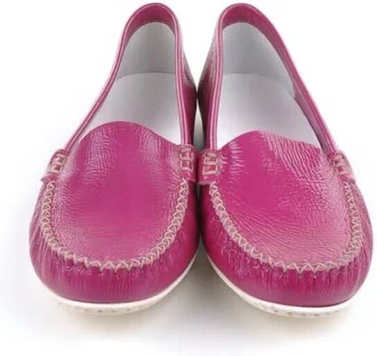 Jil Sander Pre-owned Leather flats Pink Dames