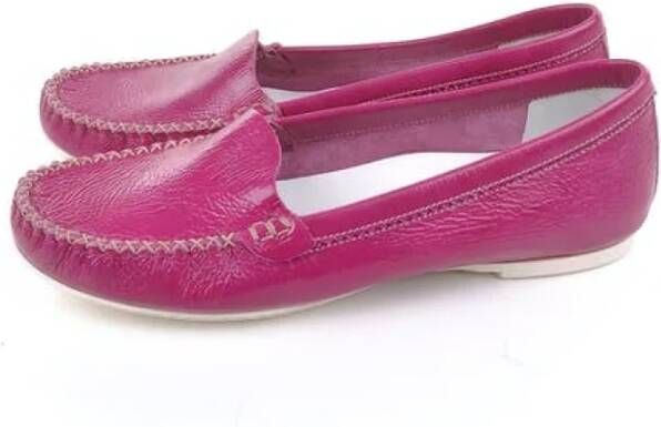 Jil Sander Pre-owned Leather flats Pink Dames