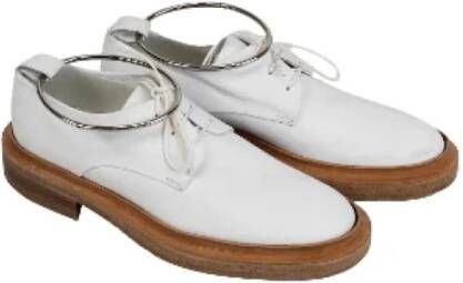 Jil Sander Pre-owned Leather flats White Dames
