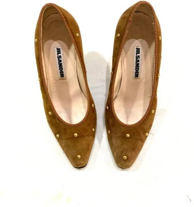 Jil Sander Pre-owned Leather heels Brown Dames