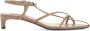 Jil Sander Puntige hoge leren sandalen Beige Dames - Thumbnail 1