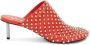 Jil Sander Rode Leren Stud Slip-On Schoenen Red Dames - Thumbnail 1