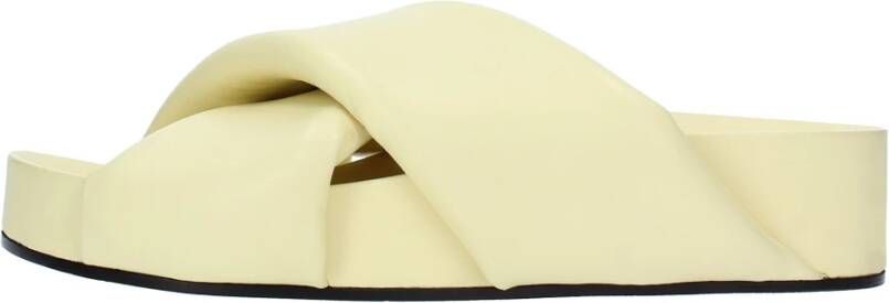 Jil Sander Sandalen Geel Yellow Dames