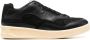 Jil Sander Zwarte Leren Sneakers met Stoffen Inzetstukken Black Heren - Thumbnail 1