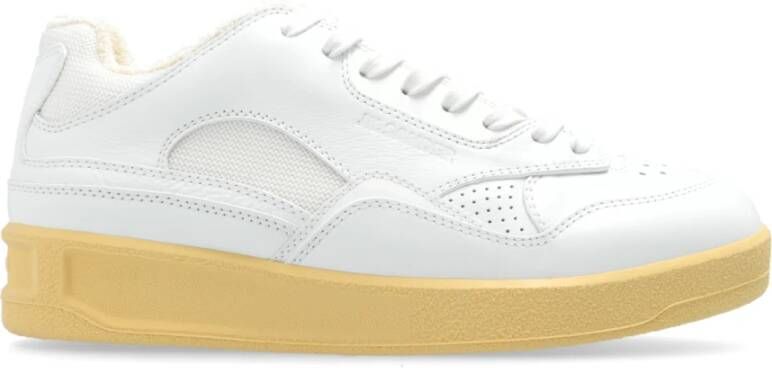 Jil Sander Sportschoenen met logo White Dames