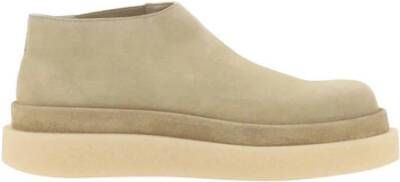 Jil Sander Suède instaploafers met platte zool Beige Heren