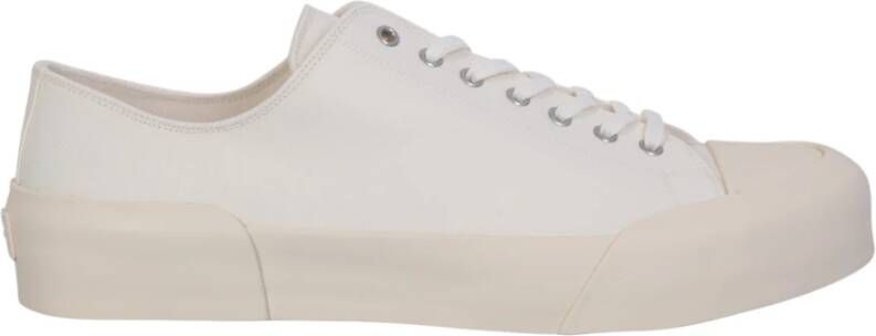 Jil Sander Witte Veterschoenen Lage Sneakers White Heren