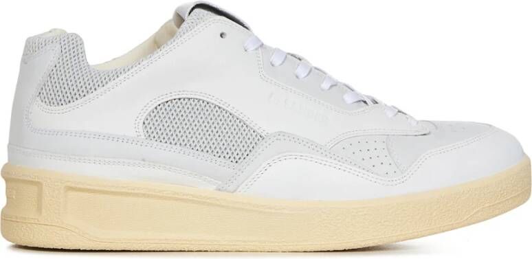 Jil Sander Witte Sneakers Regular Fit Geschikt voor alle temperaturen Leer % Andere vezels % White Heren