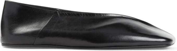 Jil Sander Zwarte Ballerina Schoenen Black Dames