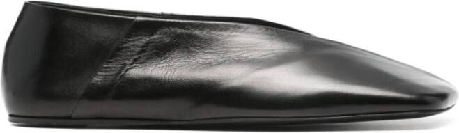 Jil Sander Zwarte Ballerina Schoenen voor Vrouwen Black Dames