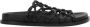 Jil Sander Zwarte leren platte sandalen Black Dames - Thumbnail 1