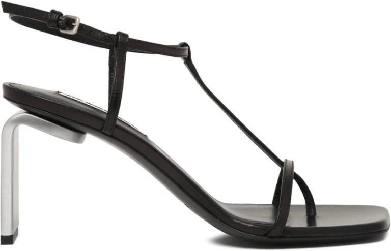 Jil Sander Zwarte Sandalen voor Vrouwen Black Dames