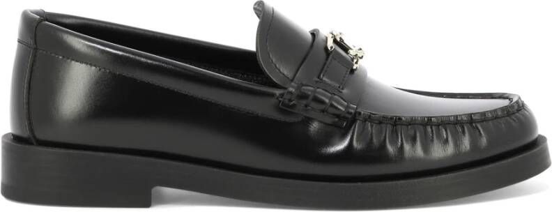 Jimmy Choo Addie Leren Loafers Black Dames