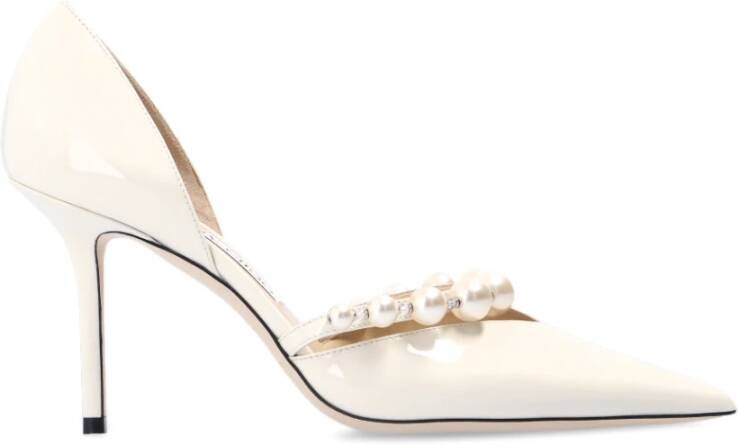 Jimmy Choo Aurelie patent leather pumps Wit Dames