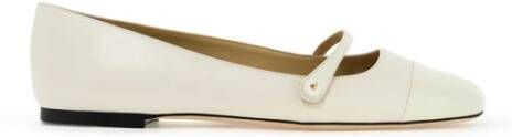 Jimmy Choo Ballerina Flats van Nappaleer White Dames