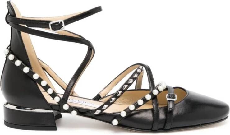 Jimmy Choo Flat Sandals Zwart Dames