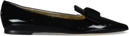 Salvatore Ferragamo Beige Patentleren Bow-Tie Loafers Beige Dames