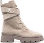 Jimmy Choo Beige Suède Veterschoenen Beige Dames - Thumbnail 1