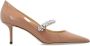 Jimmy Choo Pumps & high heels Bing' Pink Pumps With Crystal Embellishment In Pat in beige - Thumbnail 1