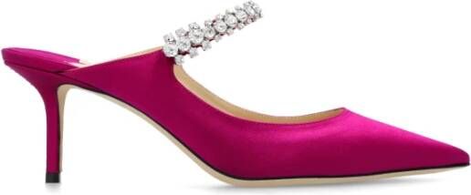 Jimmy Choo Paarse Sandalen met Kristalversiering Purple Dames