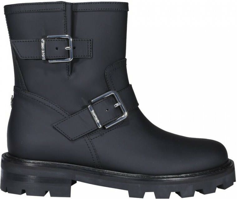 Jimmy Choo Boots & laarzen Biker Boots Leather in zwart