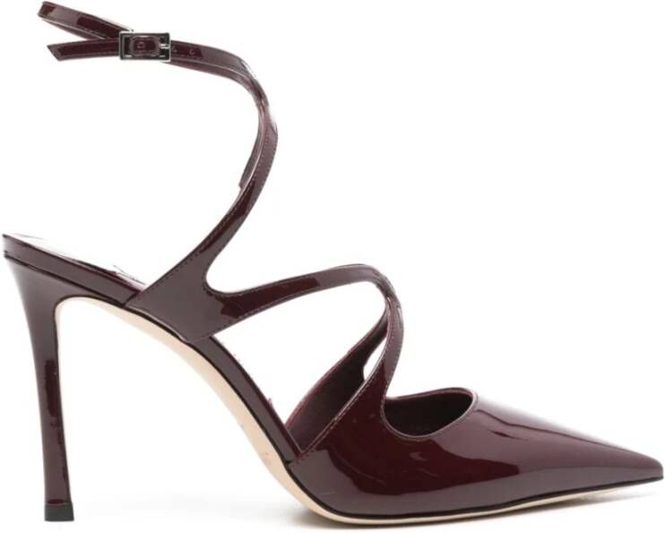 Jimmy Choo Bordeaux Barefoot Strap Sandal Red Dames