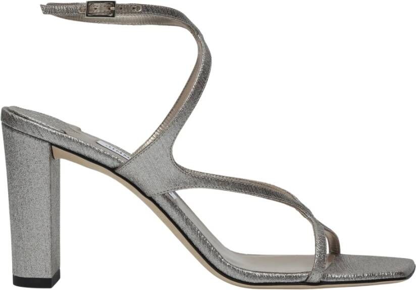 Jimmy Choo Bruidshoge hak sandaal Gray Dames