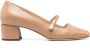 Jimmy Choo Bruine Hakken Pumps Beige Leer Brown Dames - Thumbnail 1