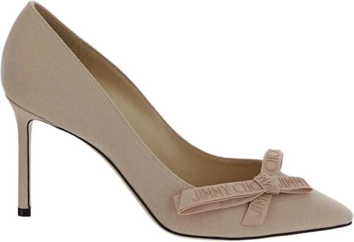 Jimmy Choo Canvas Romy Schoenen Beige Dames